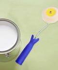 Double Head Paint Roller Brush With Portable Corner Design For Drywall Painting Delivers A Flawless Streak Free Finish with paint can