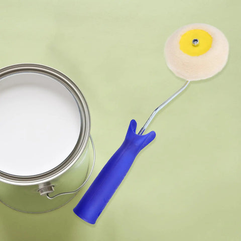 Double Head Paint Roller Brush With Portable Corner Design For Drywall Painting Delivers A Flawless Streak Free Finish with paint can