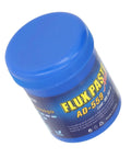 Eco Friendly Solder Paste Flux Cream For Electronics Repair 100g 3.5 oz in blue jar, perfect for BGA PGA CSP rework and PCB reflow.