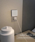 Plug In Dimmable LED Night Light With Auto Dusk To Dawn Sensor Soft Warm White in wall outlet, compact design next to decor