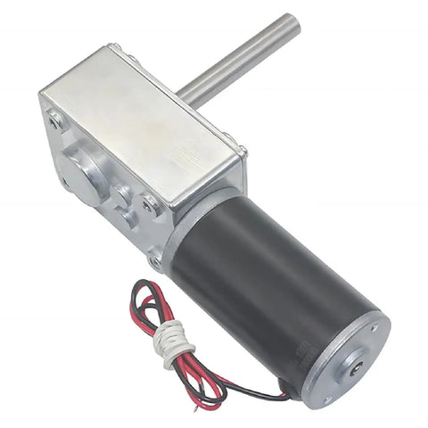 Heavy Duty DC Worm Gear Motor With Kickass 70Kg Cm Torque And Built Tough Metal Gears For Solid 12V Or 24V Power Featuring A Self Locking 51Mm D Shaft.