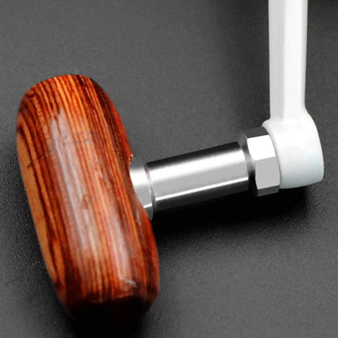 Close-up of CNC aluminum handle on Beefy Saltwater Spinning Reel With Anti Corrosion Coating 9Kg Drag 12 Plus 1 Stainless Bearings