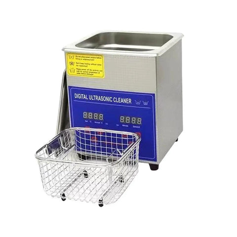 Heavy Duty 2L Ultrasonic Cleaner For Vinyl Records, Jewelry Watch And Glasses Cleaning with stainless steel build and digital timer.