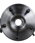 Front view of Front Wheel Hub And Bearing Assembly 513272 for 2007-2010 Jeep Wrangler with ABS, 5-lug, flange diameter 6.36 inches