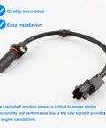 Crankshaft Position Sensor Replacement For Hyundai And Kia Drop-In Plug And Play Direct Fit 391802B000 39180-2B000 black wired sensor