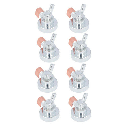 Heavy Duty Magnetic Welding Grounding Clamp With Secure Grip For Fast Setup And Portability Plus Steel Build For Strong Stability On Any Metal Job Site, set of eight.