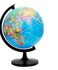 Hands On 12 Inch World Globe Kit With Stand For Home Office And Classroom Learning Geography Education Blue DIY Assembly