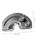 Heavy Duty Stainless Steel Invisible Cabinet Hinges With 90 Degree Stop Action Keep Doors From Swinging Too Far For Kitchen Cabinets And Industrial Equipment Panels 7.5cm