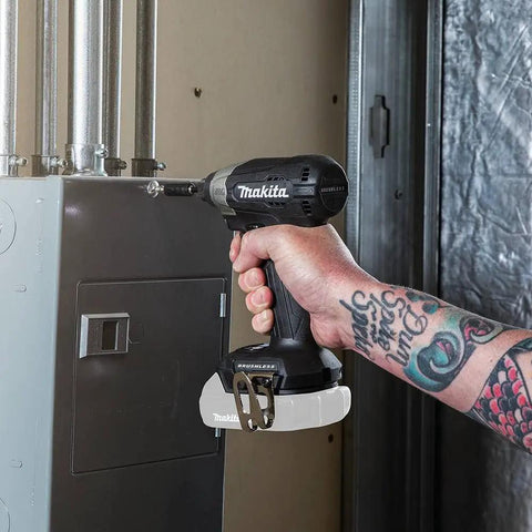 Ultra Compact 18V Brushless Cordless Impact Driver Tool Only being used to tighten a screw in tight workspace without battery