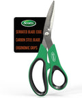 8 Inch All Purpose Steel Garden Utility Shears With Serrated Blades And Comfortable Grip For Easy Pruning Of Plants Flowers And Herbs Carbon Steel Construction Built To Last In The Yard