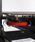 Ender 3 Leveling Upgrade Kit With Aluminum Hand Twist Nuts Silicone Leveling Columns And 20mm Springs For Ender 3 Pro And Ender 3 V2 3D Printer Dope Bed Leveling For Quick Fine Tuning showing red twist nut installed