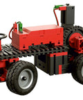 Mechanic And Static 2 Building Kit With 500 Pieces For 30 Models Delivers Hands On Gear Systems And Stable Structures Requires 9V Battery Not Included Or Accu Set 57487, red tractor model