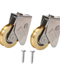 Heavy Duty Door And Window Bearing Pulley Roller Assembly Two Pack For Sliding Tracks with screws, metal construction