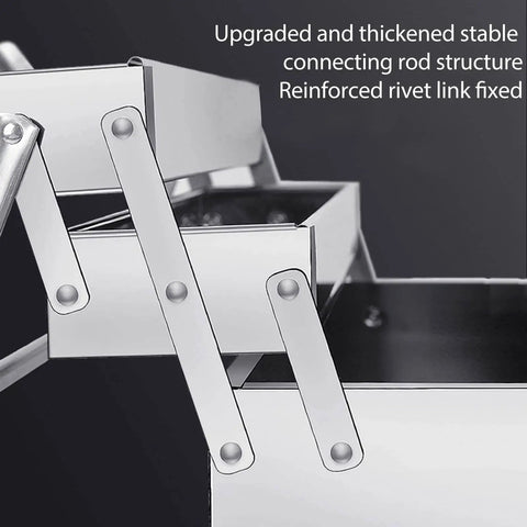 Close-up of the Metal Cantilever Tool Box With Five Trays And Three Layer Folding Design In Stainless Steel