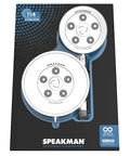 Dual Shower Head With Six Spray Modes, Polished Chrome, 2.5 GPM Water Saving Flow in packaging