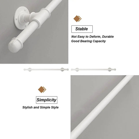 Built Tough Wrought Iron Stair Handrail For Indoor Outdoor Walls Anti Rust Galvanized Support Handle With No Sweat Mounting For Seniors And Kiddos 11.5 Feet Long mounted on a wall, showcasing its stability and design.