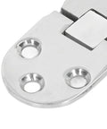 Close-up of 4 Pack 316 Stainless Steel Marine Door Hinges With Mounting Holes For Yacht Boat RV And Home Cabinets Hatch Replacement Heavy Duty Rust