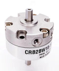 Pro Grade Single Vane Pneumatic Rotary Actuator Forty Millimeter Bore Size shown from an angle, highlighting its robust design and detail.