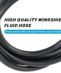 Close-up of durable fluid hose from Windshield Washer Hose Kit 22-Piece Set With 4M Fluid Hose 6 Connectors 2 Nozzles And Car Water Pump Fits Most Vehicles For Go-To Easy Install Durable Rubber Tubing Leak-Free Washer System
