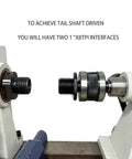 Live Tailstock Chuck Adapter Converts 2MT Tailstock To 1 Inch X 8 TPI Thread Built Tough Steel With Internal Roller Bearings