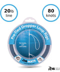 20 Lb Pre Tied Dropper Loop Rigs On Fishing Line Spool With 18 Inch Loop Spacing And 5.5 Inch Loop Size, 80 knots