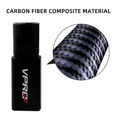 Composite Hockey Stick Extension End Plug 4 Inch To 2 Inch For Adult And Youth Senior And Junior Carbon Fiber Lightweight Replacement Plug in black with texture detail