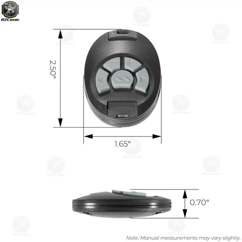 Top and side view of Replacement Unit For Co Pilot Equipped PowerDrive Trolling Motors with dimensions 2.50" x 1.65"
