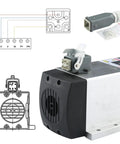 Works Like A Charm 3.0KW Cnc Router Spindle Motor Air Cooled Assembly with ER20 connection and wiring diagram detail.