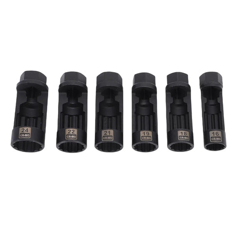 6 Piece Strut Nut Socket Set With Storage Case 16mm 18mm 19mm 21mm 22mm 24mm Shock Absorber Removal Tools for Sedans and SUVs