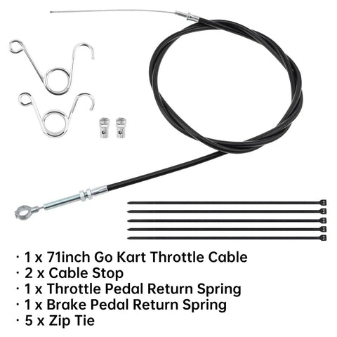 Beefy 71 Inch Throttle Cable Kit Replaces 8252 1390 For Predator 212cc 196cc GX160 GX200 Engines And Go Karts with components