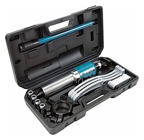 Bulletproof Heavy Duty Hydraulic Gear Puller With 10 Inch Stroke And 10 Ton Pulling Capacity Adjustable Two Or Three Jaw Rig in case