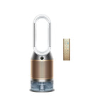 All In One Air Purifier Humidifier And Cooler For Home With De NoX Filtration And HEPA H13 99.97 Percent Capture, gold and clear design