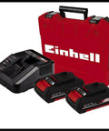 Heavy Duty Cordless Drill And Screwdriver 18 Volt Brushless Motor 50 Nm Built Tough Rock Solid Performance Includes two 20 Ah batteries and fast charger in red case.