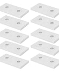 10 Pack Flat Mending Plates With 2 Holes Aluminum Brackets for tables, cabinets, and bookshelves easy install