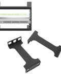 Rock Solid 1U Server Rack Depth Extender And 4 Inch Recessed Rack Mount Adapter Kit showing installation space and sliding brackets.