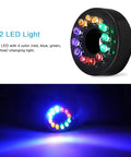 12 LED Fountain Ring with 4 Colors for Water Pump Kit With Mushroom And Blossom Spray Heads, 6 Ft Cord, 15W 211GPH