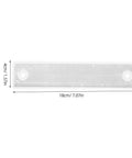 Photoelectric Sensor Reflector Rectangle for Industrial Automation Pro Grade Positioning, compact white plastic panel, 18 x 4 cm