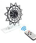 7 Color Ferris Wheel Soldering Practice Kit Rotating LED Electronics DIY Project with remote control on white base