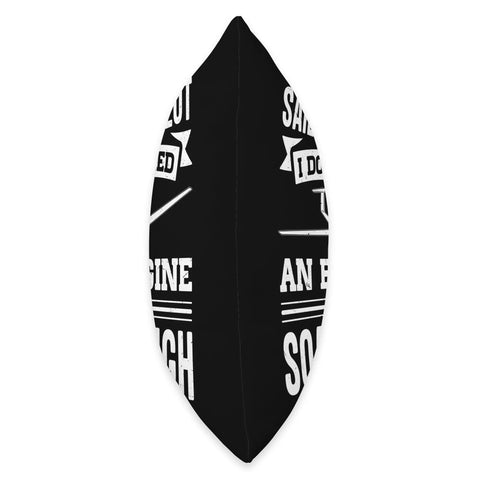 Soaring Sailplane Pilot Throw Pillow For Aviation Enthusiasts And Glider Lovers Gift side view of black and white typography design