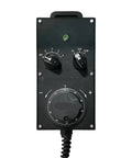 Ditch The Keyboard With This Slick HS Series Handheld Jogging Dial. Your Super Cool Manual Pulse Generator For CNC Machines And Milling Control Stations. Rock Solid Build, Smooth Grip, And Instant Precise Movement. A Total Game Changer For Pros Who Need. black handheld CNC jog dial controller with rotary switch and coiled cable