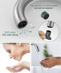 Single Handle Swivel Spout Bathroom Sink Faucet With Pop Up Drain Overflow And Flexible Supply Hose Brushed Nickel Finish Drip Free
