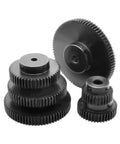 Beefy 1.5M Helical Gear Set And Spur Gears For Motors And Transmission Systems, 24 25 30 35 40 50 60 Tooth Pinions