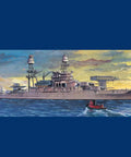 Aircraft Carrier 3D Puzzle Kit For Adults One Seven Hundred Scale German Shanhorst Cruiser Model Plastic Build Kit in ocean setting