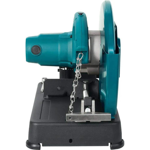 Beast 14 Inch Cut Off Saw With 15 Amp Motor And 3800 RPM For Heavy Duty Cuts Adjustable Spark Guard Two Stage Lock Off Button And 45 Degree Fence Up To 3 Locations For Sharp Accurate Material Bevels