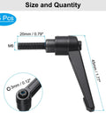 15 Pcs Lever Adjustable Handles M6 X 20mm Male Thread Level Clamping Handles Hand Stud Knobs Rotating Screw Handles