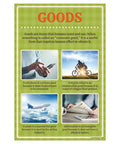 Economics Vocabulary Poster Set for Social Studies Classrooms 10 12 By 18 Inch Posters for K 12 Students and Teachers Made in USA showing goods and examples.