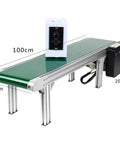 Compact Desktop Conveyor Belt With Adjustable Speed From 2m To 15m 100x20cm PVC Belt Mini Conveyor For Food Processing Sorting