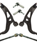 Heavy Duty Steering And Suspension Kit With Front Control Arms Ball Joints Tie Rod Ends Fit 2016 2017 Ford Explorer components showing control arms and tie rod ends.