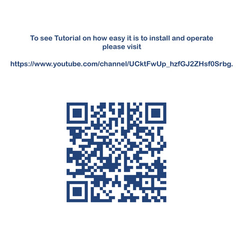 QR code linking to Door Hole Installation Kit video tutorial on YouTube for precise drilling guide and setup.