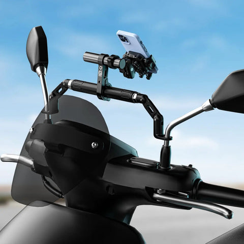 Handlebar Extender Extensions With 4 Inch Cross Bar For Bike And Motorcycle Mounting Of Phone Holder GPS Navigation